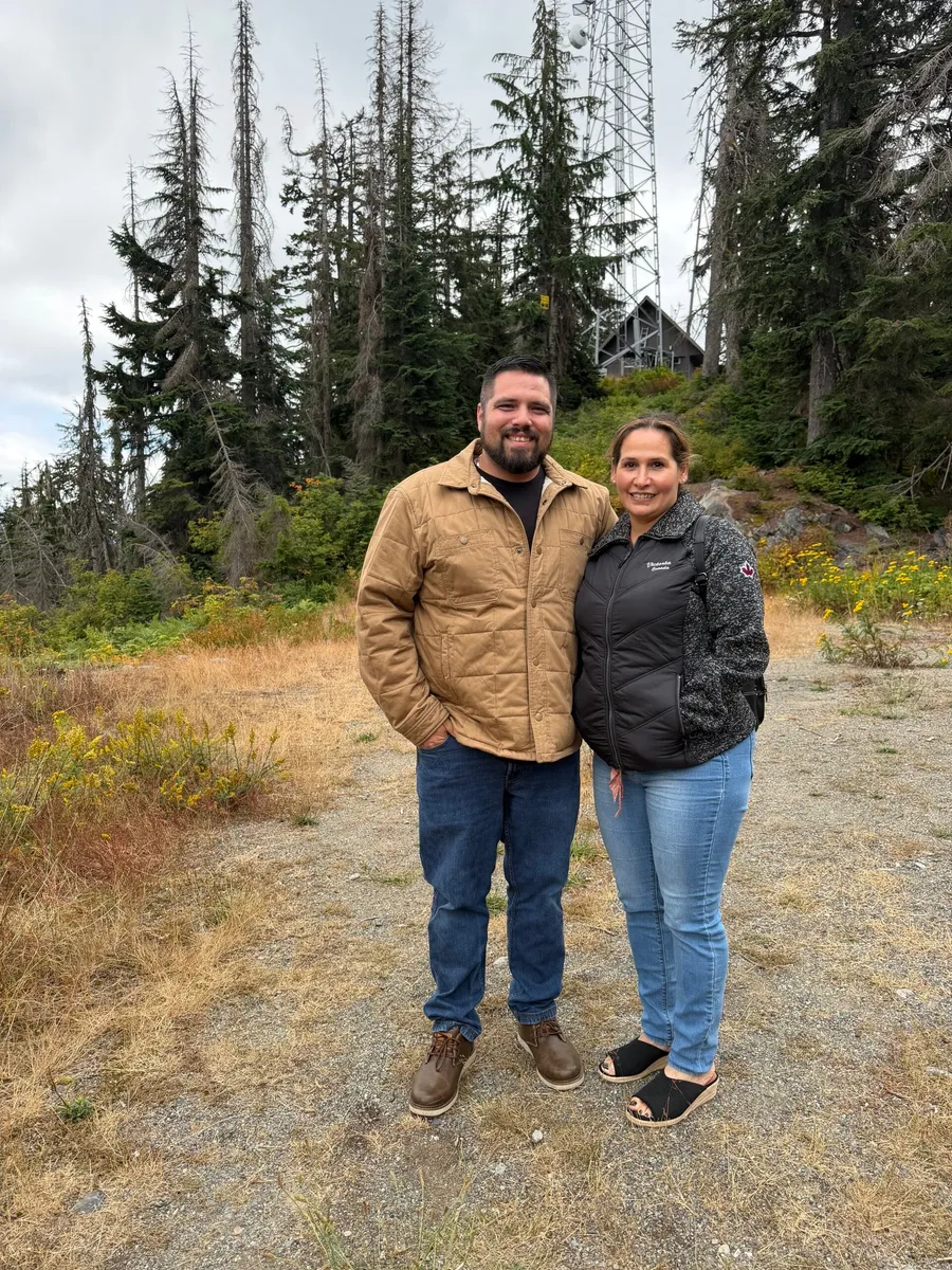 The owners of Jahnke Northwest Archery outdoors in the Pacific Northwest